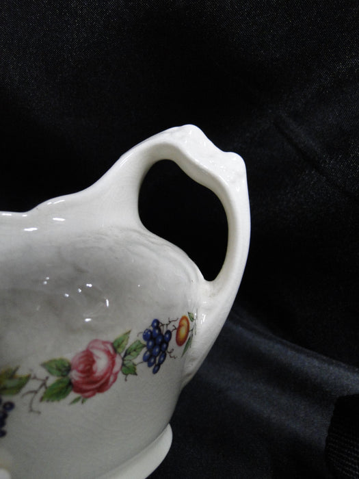 Crown Ducal Florentine Garden, Fruit: Creamer / Cream Pitcher, 3", Crazing