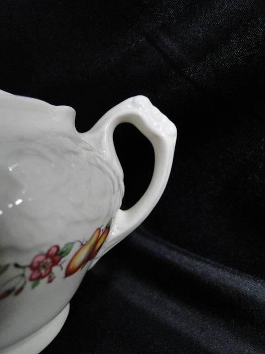 Crown Ducal Florentine Garden, Fruit: Sugar Bowl & Lid, 4", Crazing