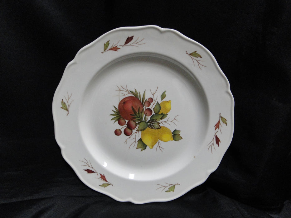 Wedgwood Drury Lane, Fruit, Leaves: Dinner Plate (s), 10", Crazing
