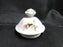White w/ Pink Moss Rose, Gold Trim: Coffee Pot & Lid, 8 1/4" Tall