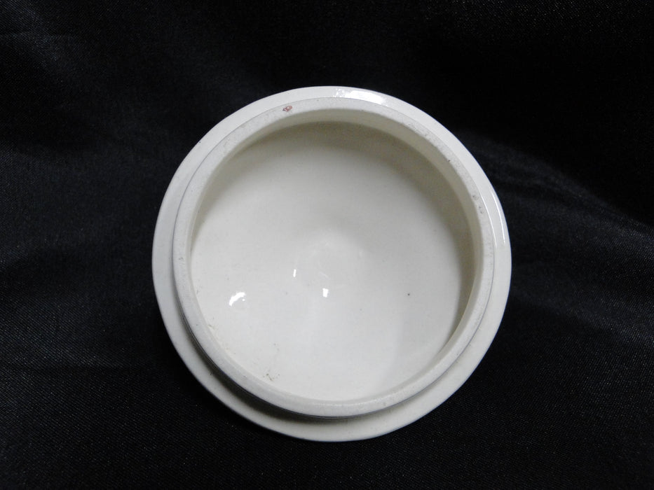 Crown Ducal Florentine Garden, Fruit: Sugar Bowl & Lid, 4", Crazing
