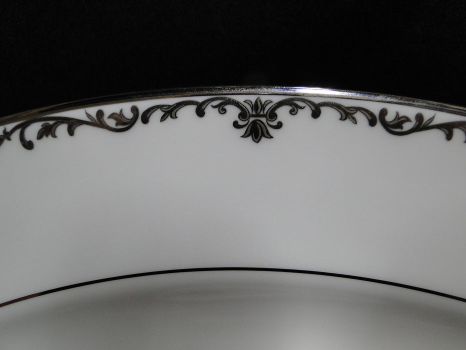 Lenox Coronet Platinum, Platinum Scrolls: Oval Serving Platter, 13 1/4"