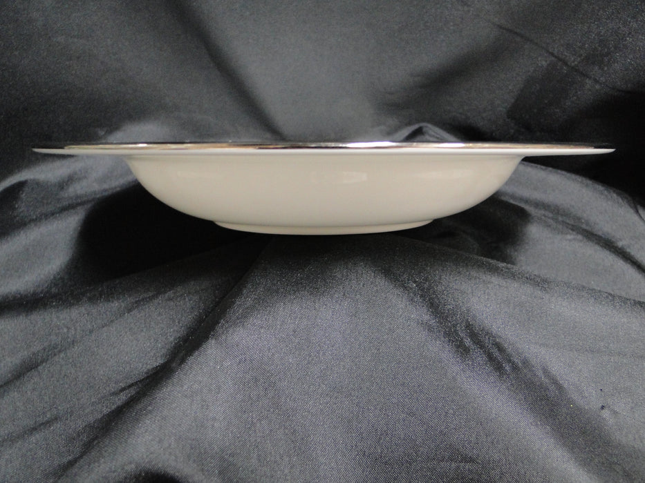 Lenox Coronet Platinum, Platinum Scrolls: Rim Soup Bowl, 9 1/8" x 1 3/8"