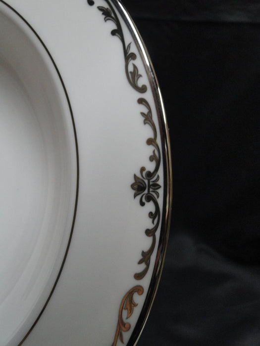 Lenox Coronet Platinum, Platinum Scrolls: Rim Soup Bowl, 9 1/8" x 1 3/8"