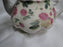 Coastline Imports Gracie China Pink Roses on Pale Yellow: Teapot & Lid, 6"