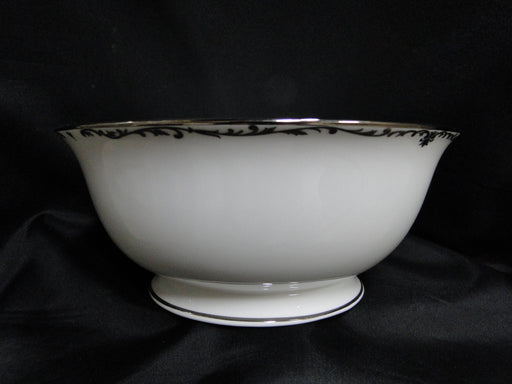Lenox Coronet Platinum, Platinum Scrolls: Round Serving Bowl, 8 5/8" x 3 3/4"