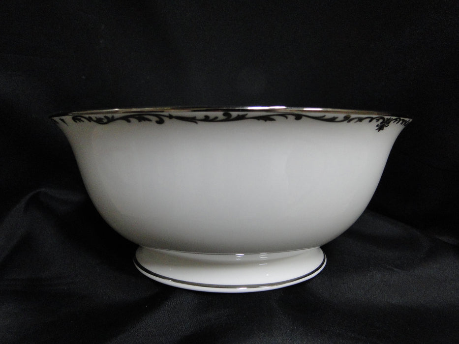 Lenox Coronet Platinum, Platinum Scrolls: Round Serving Bowl, 8 5/8" x 3 3/4"