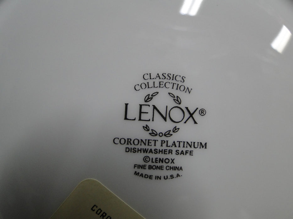 Lenox Coronet Platinum, Platinum Scrolls: Round Serving Bowl, 8 5/8" x 3 3/4"