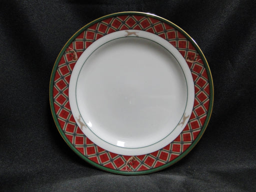 Noritake Royal Hunt, 3930, Plaid, Dogs: Bread Plate (s), 6 1/2"