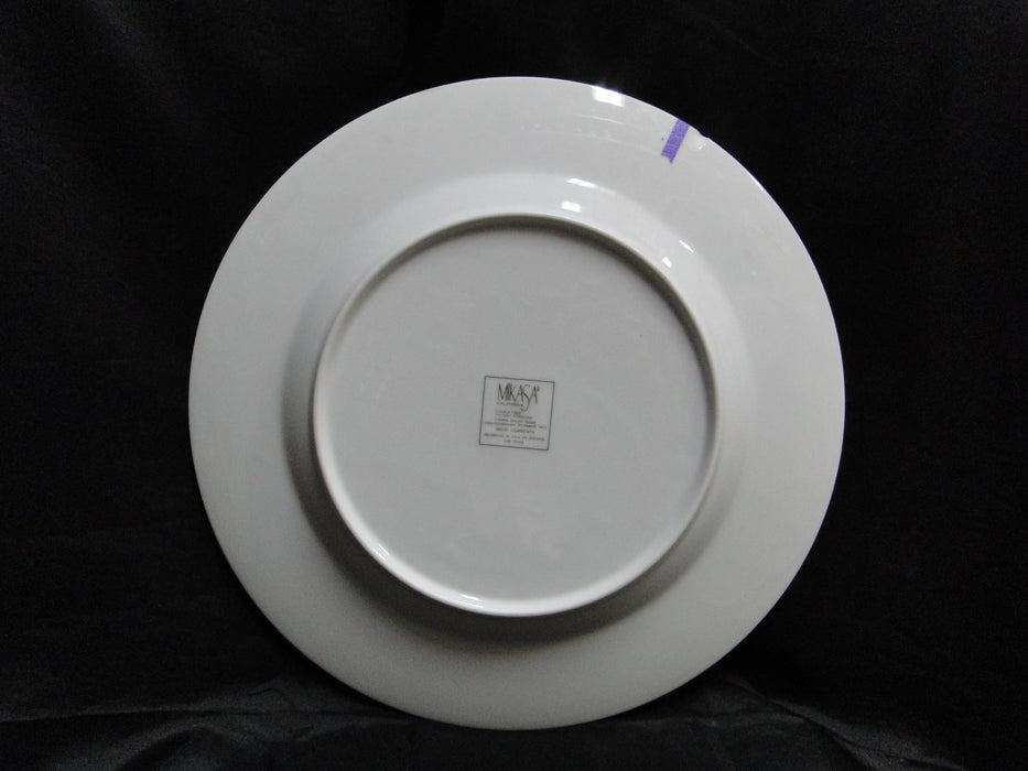 Mikasa Currents, Multicolor Geometric Rim: Round Platter, 12", As Is