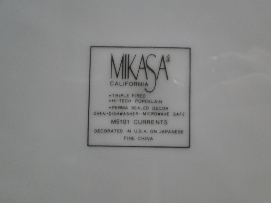 Mikasa Currents, Multicolor Geometric Rim: Round Platter, 12", As Is