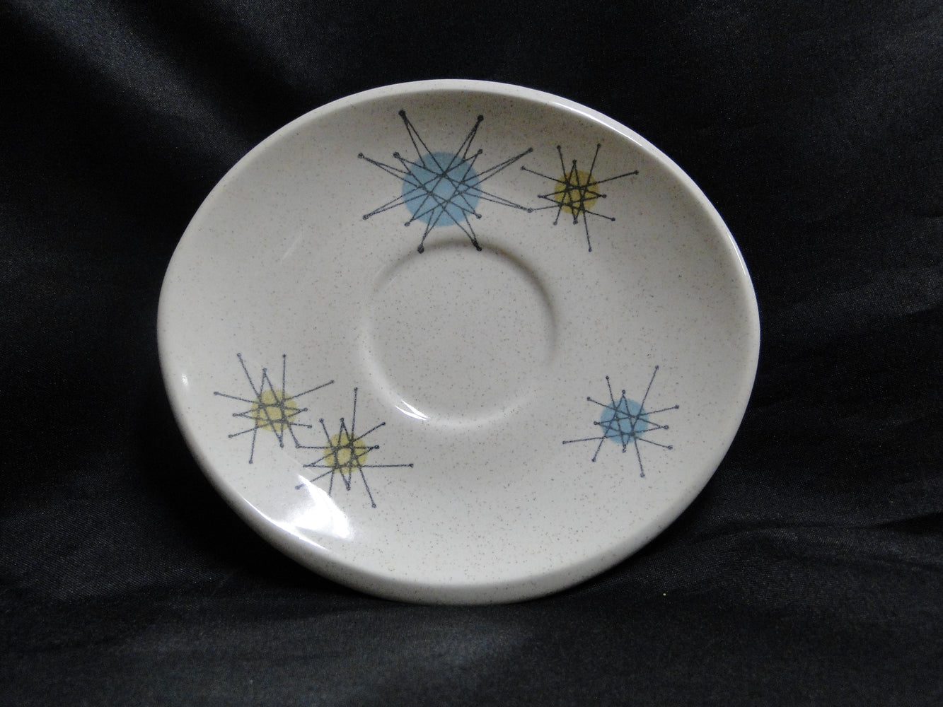 Franciscan Starburst, Atomic Star Design, MCM: 6" Saucer (s) Only, No Cup