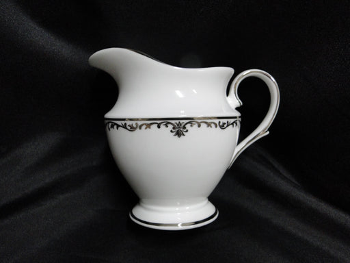 Lenox Coronet Platinum, Platinum Scrolls: Creamer / Cream Pitcher, 4"