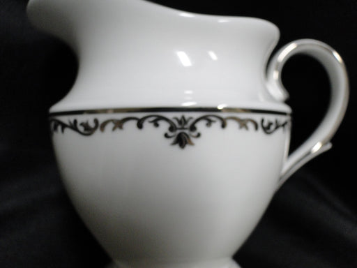 Lenox Coronet Platinum, Platinum Scrolls: Creamer / Cream Pitcher, 4"
