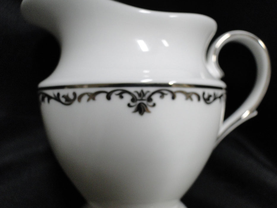 Lenox Coronet Platinum, Platinum Scrolls: Creamer / Cream Pitcher, 4"