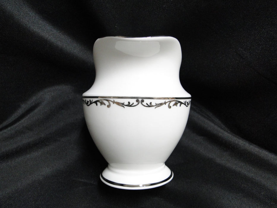 Lenox Coronet Platinum, Platinum Scrolls: Creamer / Cream Pitcher, 4"