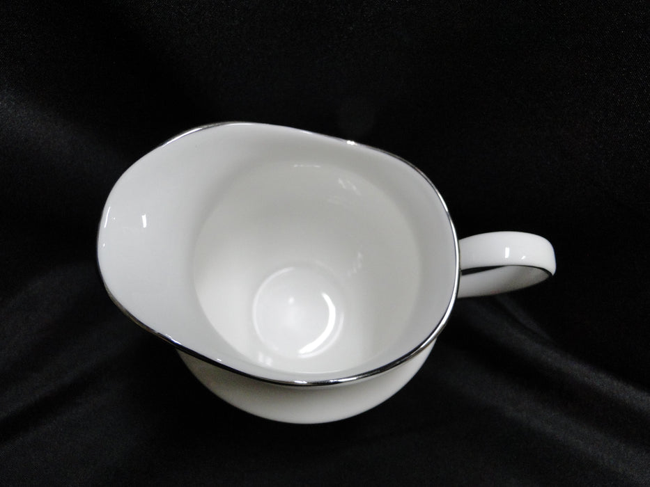 Lenox Coronet Platinum, Platinum Scrolls: Creamer / Cream Pitcher, 4"