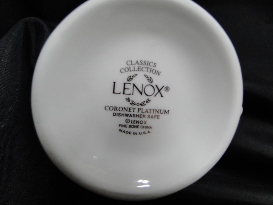 Lenox Coronet Platinum, Platinum Scrolls: Creamer / Cream Pitcher, 4"