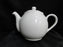 Matceramica All White, Made in Portugal: Teapot & Lid, 6 1/4" Tall