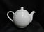 Matceramica All White, Made in Portugal: Teapot & Lid, 6 1/4" Tall