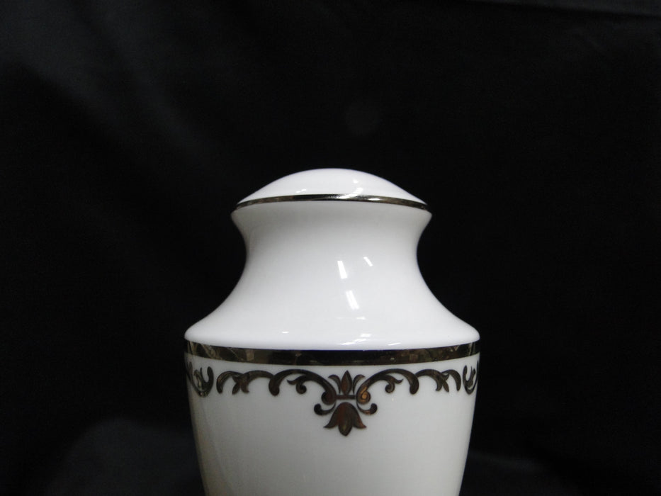 Lenox Coronet Platinum, Platinum Scrolls: Salt OR Pepper Shaker, 3 Holes, 4"