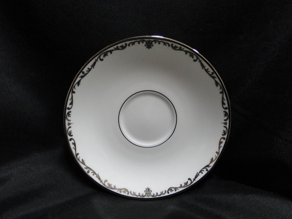 Lenox Coronet Platinum, Platinum Scrolls: Cup & Saucer Set (s), 3" Tall