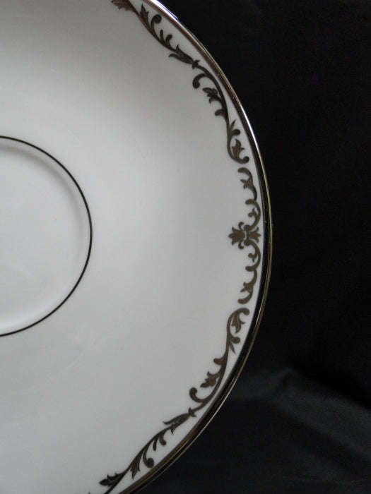 Lenox Coronet Platinum, Platinum Scrolls: Cup & Saucer Set (s), 3" Tall