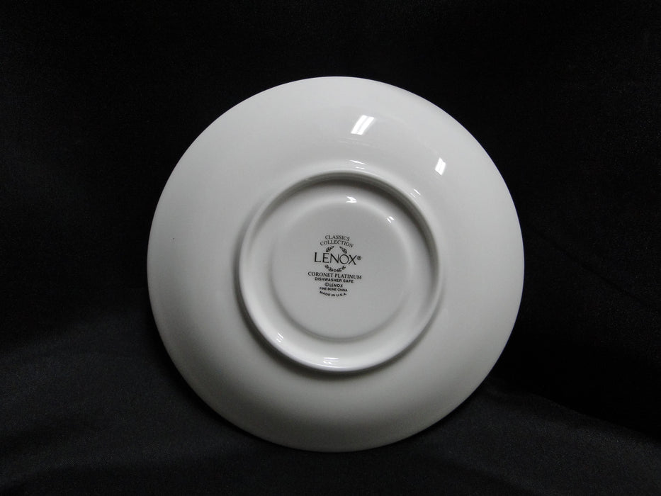 Lenox Coronet Platinum, Platinum Scrolls: Cup & Saucer Set (s), 3" Tall