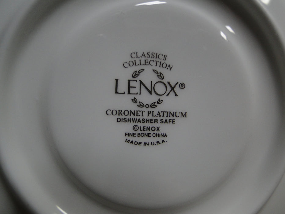 Lenox Coronet Platinum, Platinum Scrolls: Cup & Saucer Set (s), 3" Tall