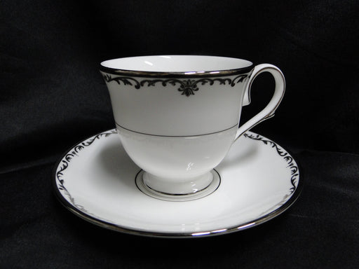 Lenox Coronet Platinum, Platinum Scrolls: Cup & Saucer Set (s), 3" Tall