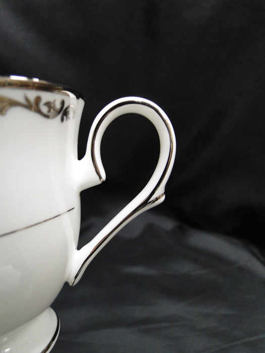 Lenox Coronet Platinum, Platinum Scrolls: Cup & Saucer Set (s), 3" Tall