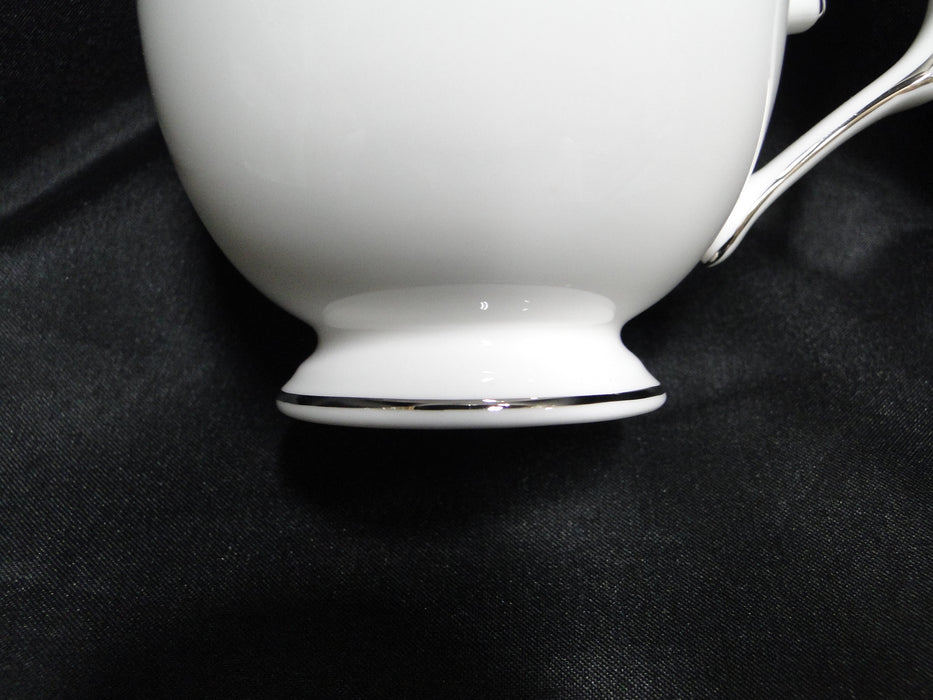 Lenox Coronet Platinum, Platinum Scrolls: Cup & Saucer Set (s), 3" Tall
