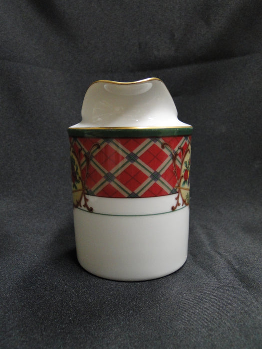 Noritake Royal Hunt, 3930, Plaid, Fruit, Animals: Creamer / Cream Pitcher 4 1/4"