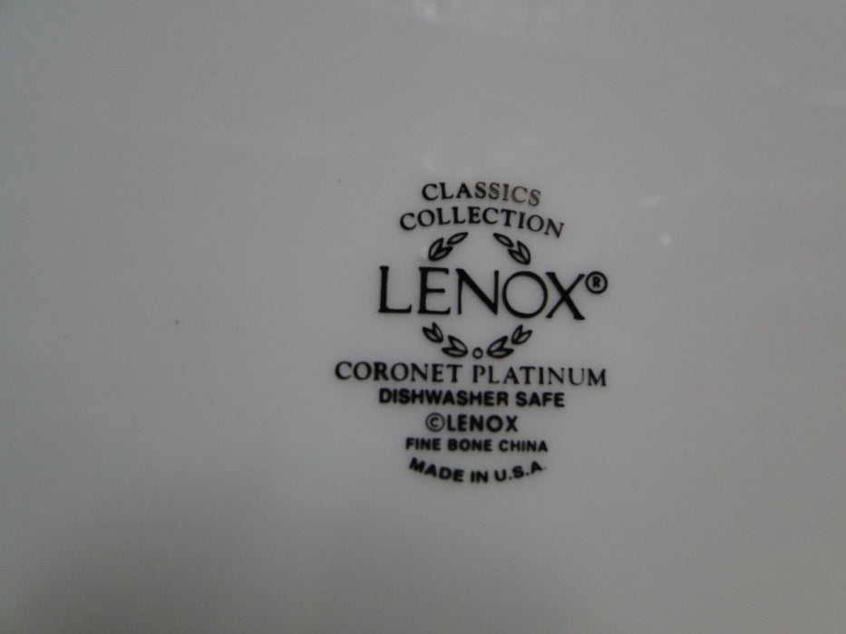 Lenox Coronet Platinum, Platinum Scrolls: Dinner Plate (s), 10 7/8"