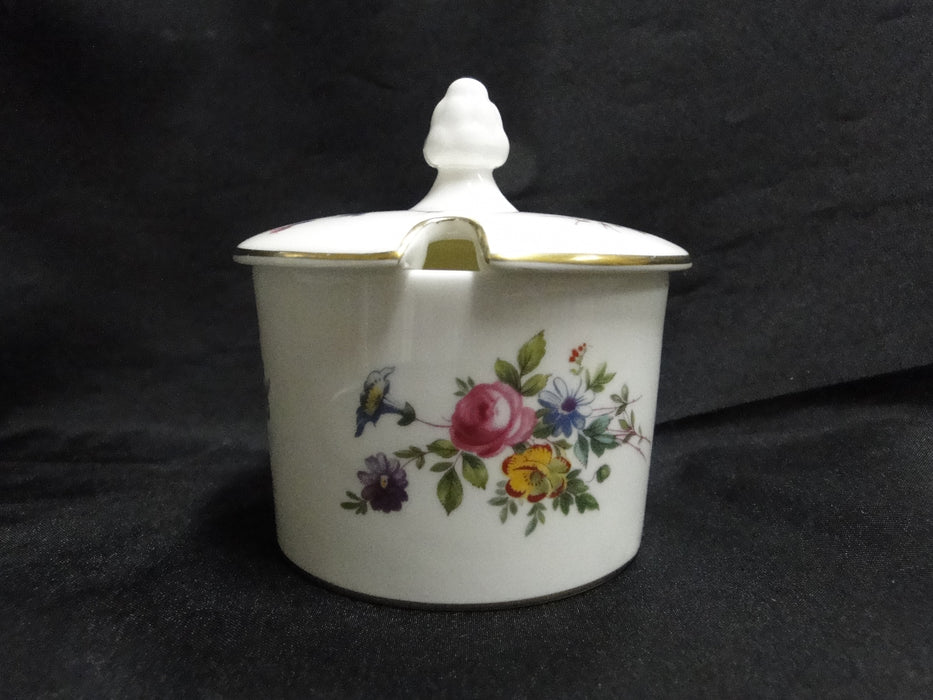 Minton Marlow, Florals on White: Jam / Jelly Jar & Lid, 3 7/8" Tall, Box