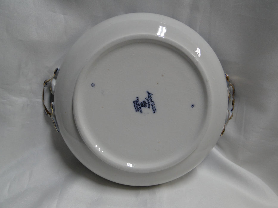 Keeling Croxton, Flow Blue, Antique: Round Serving Bowl, No Lid, Crazing