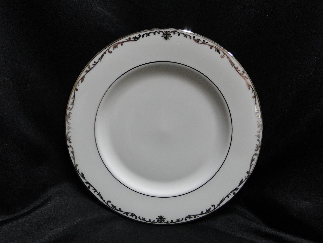 Lenox Coronet Platinum, Platinum Scrolls: Salad Plate (s), 8 1/8"
