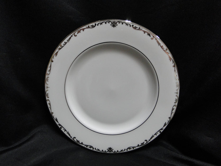 Lenox Coronet Platinum, Platinum Scrolls: Salad Plate (s), 8 1/8"