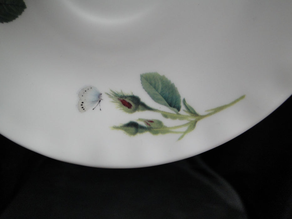 Roy Kirkham, White w/ Redoute Roses: Cup & Saucer Set (s), 2 7/8", No Gold Trim
