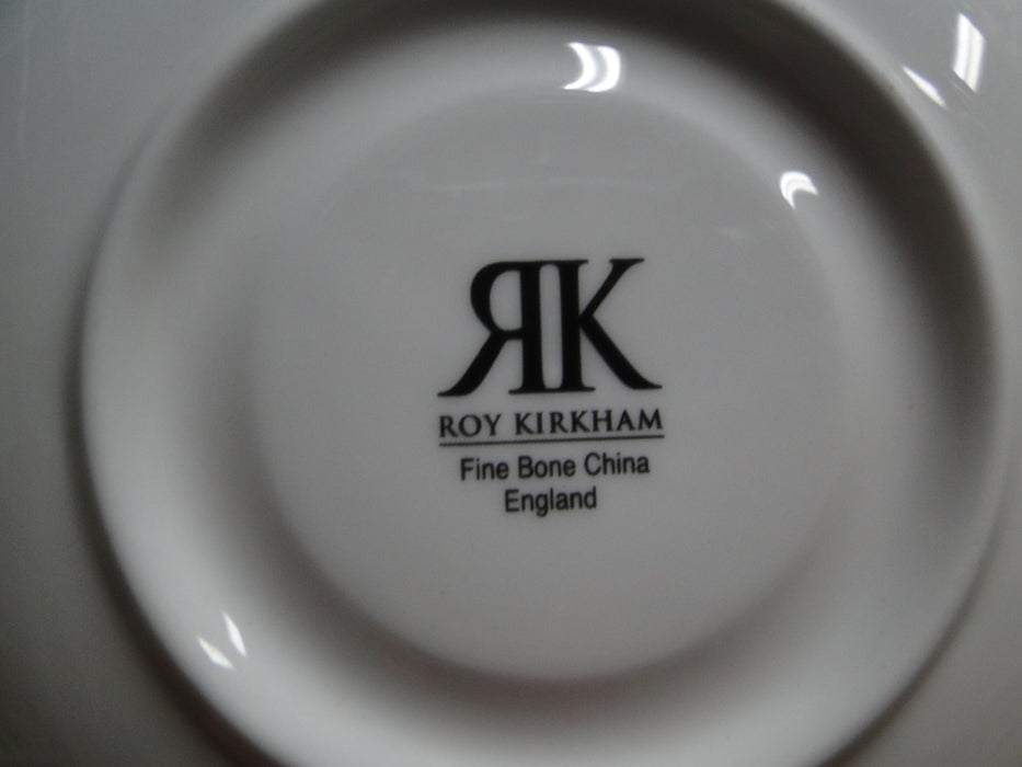 Roy Kirkham, White w/ Redoute Roses: Cup & Saucer Set (s), 2 7/8", No Gold Trim