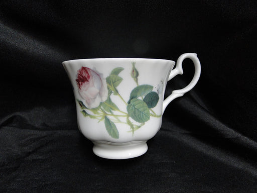 Roy Kirkham, White w/ Redoute Roses: Cup & Saucer Set (s), 2 7/8", No Gold Trim