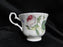 Roy Kirkham, White w/ Redoute Roses: Cup & Saucer Set, 2 7/8", Gold Trim