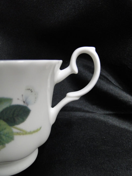Roy Kirkham, White w/ Redoute Roses: Cup & Saucer Set, 2 7/8", Gold Trim