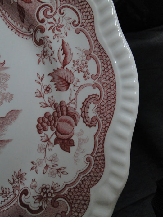 Spode Archive Collection Cranberry: Dinner Plate, May, Regency, 11"