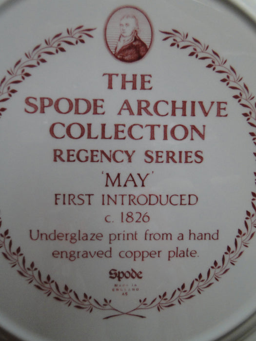 Spode Archive Collection Cranberry: Dinner Plate, May, Regency, 11"