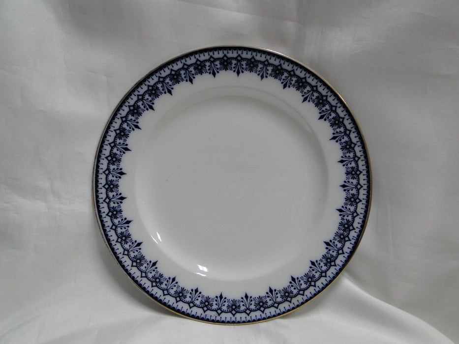 Keeling Croxton, Flow Blue, Antique: Luncheon Plate (s), 9 1/2", Crazing