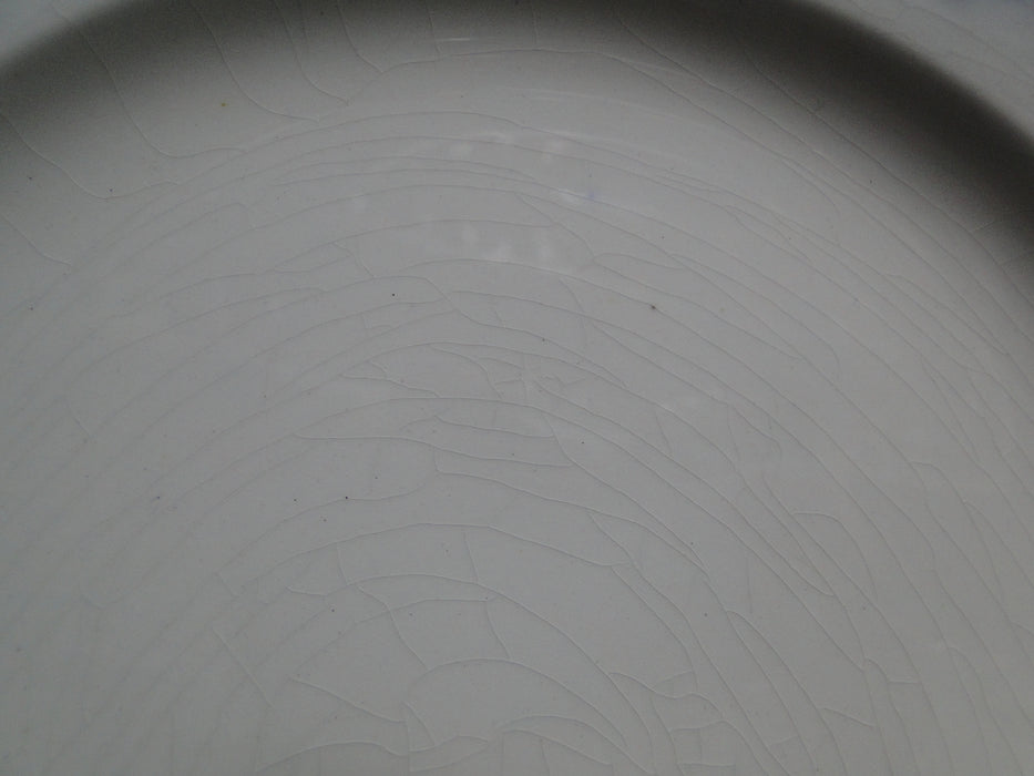 Keeling Croxton, Flow Blue, Antique: Luncheon Plate (s), 9 1/2", Crazing