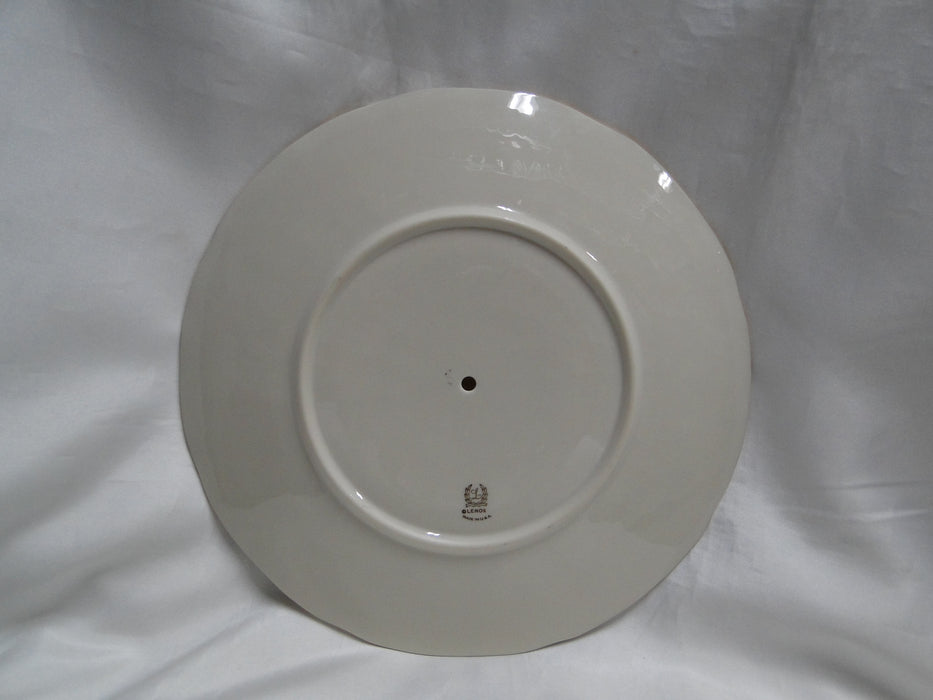 Lenox Greenfield, Ivory, Embossed Feathers: Two Tiered Serving Tray, 9 1/2"