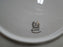 Lenox Greenfield, Ivory, Embossed Feathers: Two Tiered Serving Tray, 9 1/2"