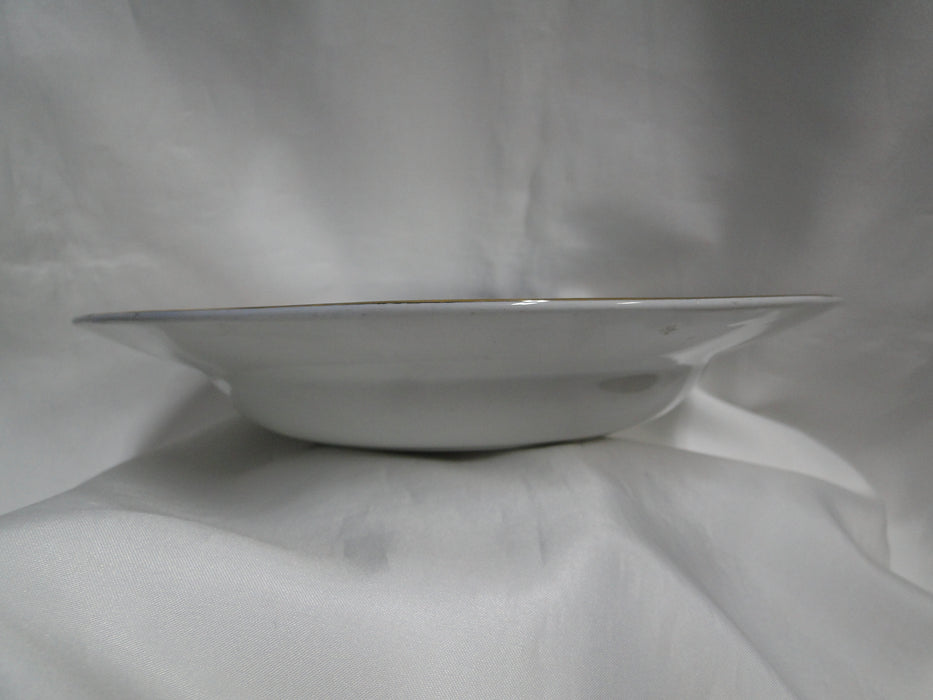 Keeling Croxton, Flow Blue, Antique: Rim Soup Bowl (s), 9 1/2", Crazing